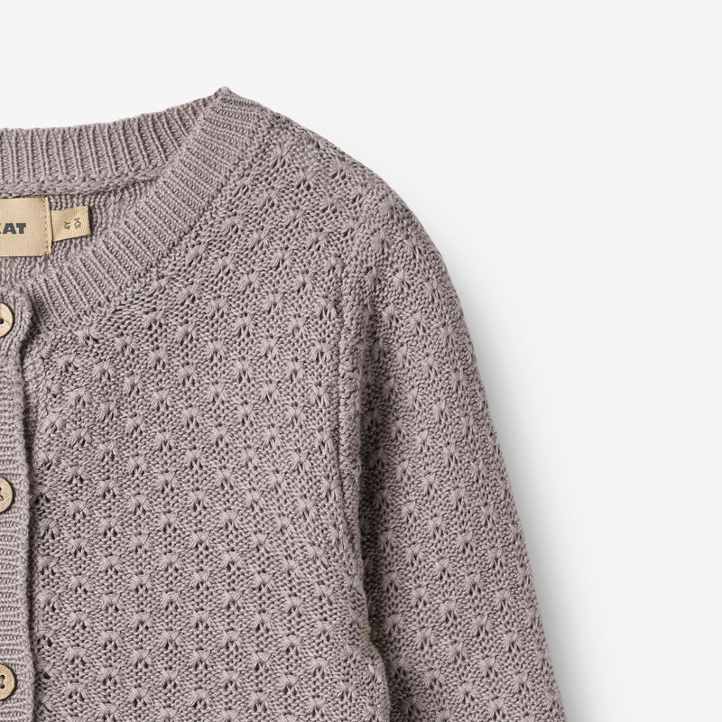 Wheat Main Strick-Cardigan Magnella Cardigan 9531 dusty purple