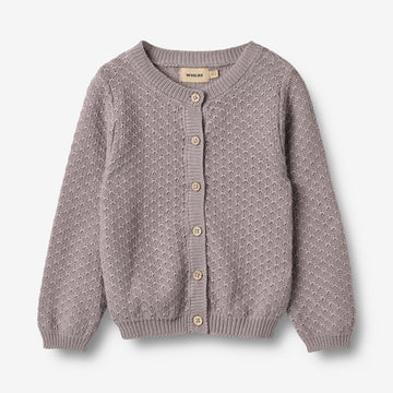Wheat Main Strick-Cardigan Magnella Cardigan 9531 dusty purple