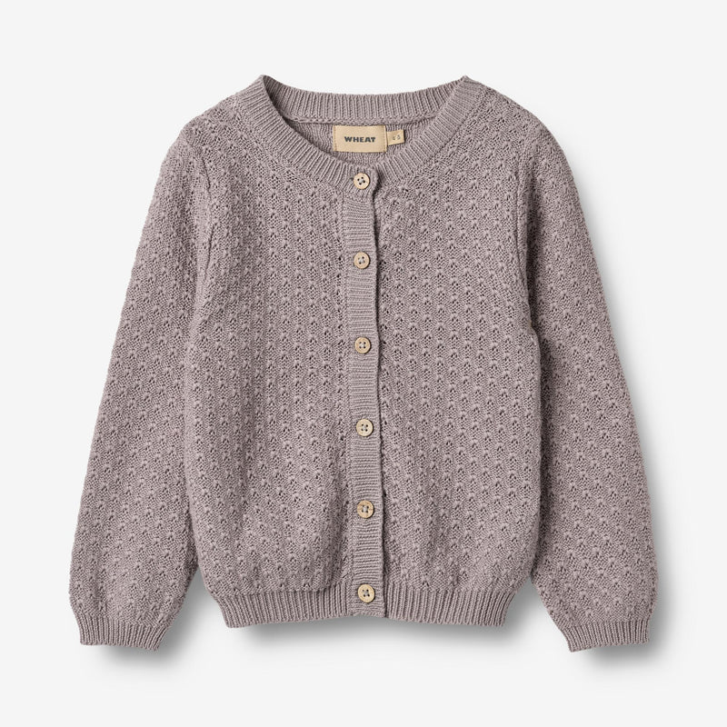 Wheat Main Strick-Cardigan Magnella Cardigan 9531 dusty purple