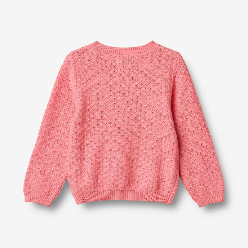 Wheat Main Strick-Cardigan Magnella Cardigan 9423 flamingo pink