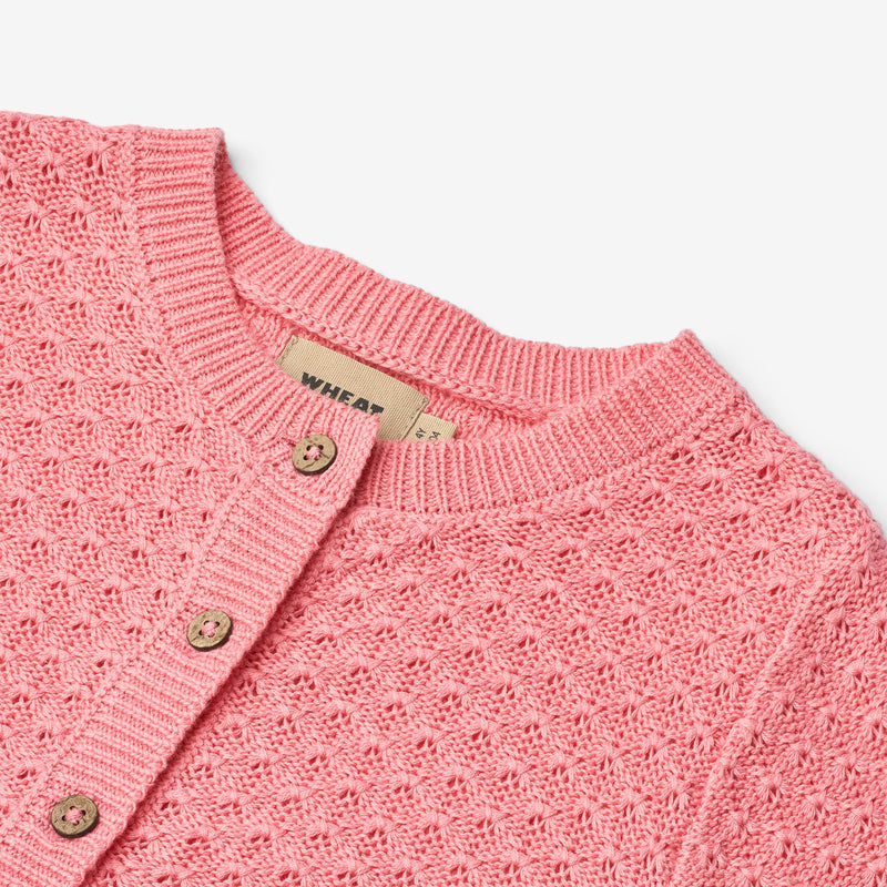 Wheat Main Strick-Cardigan Magnella Cardigan 9423 flamingo pink