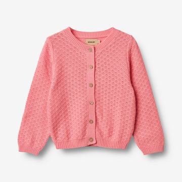 Wheat Main Strick-Cardigan Magnella Cardigan 9423 flamingo pink
