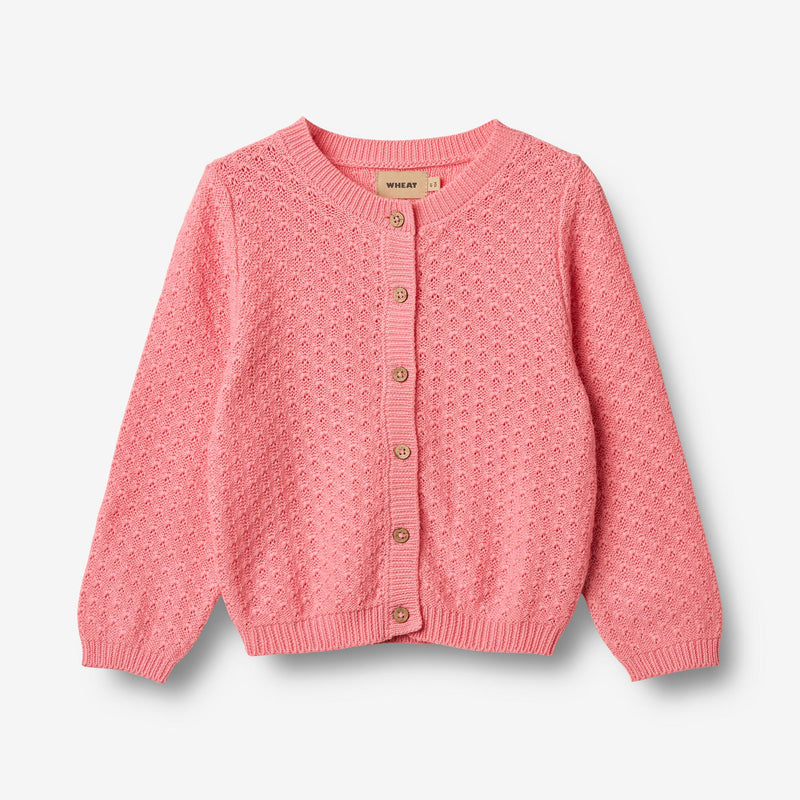 Wheat Main Strick-Cardigan Magnella Cardigan 9423 flamingo pink