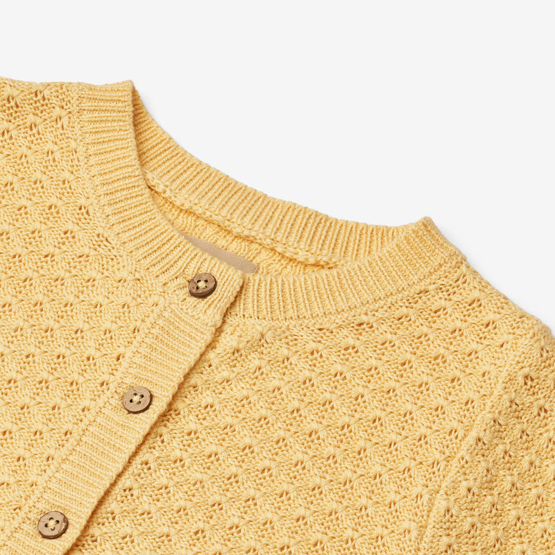Wheat Main Strick-Cardigan Magnella Cardigan 9425 golden yellow