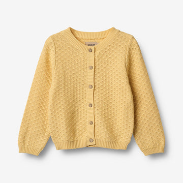 Wheat Main Strick-Cardigan Magnella Cardigan 9425 golden yellow