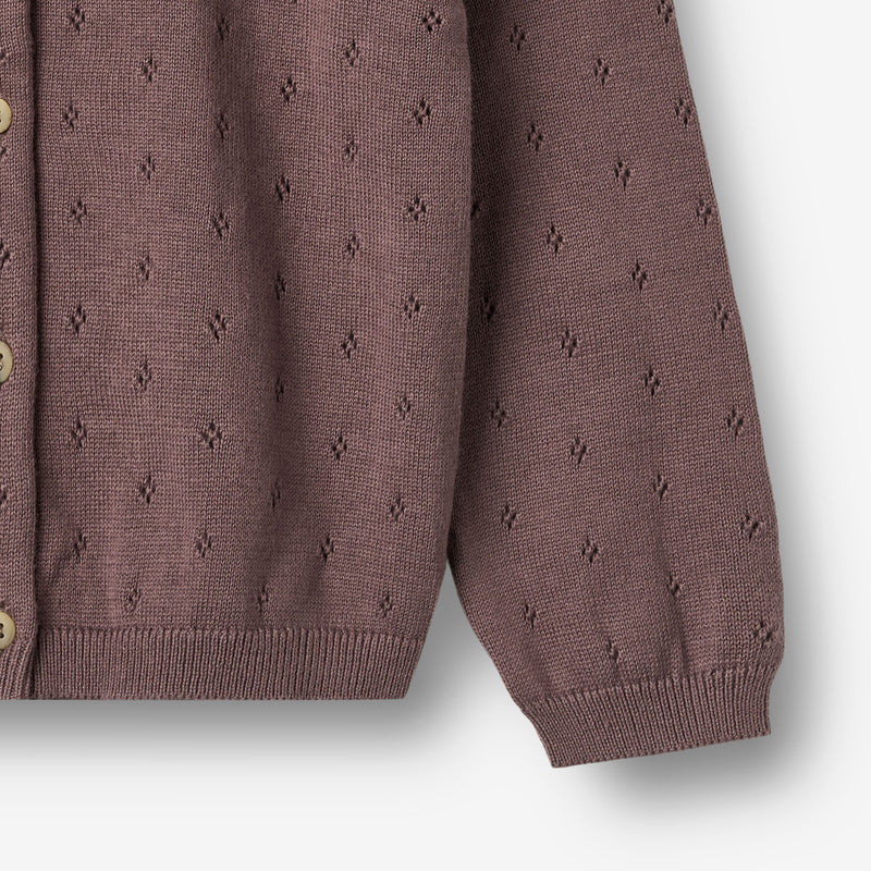 Wheat Main Strick-Cardigan Maia Cardigan 2378 plum 