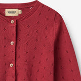 Wheat Main Strick-Cardigan Maia Cardigan 9697 red cherry
