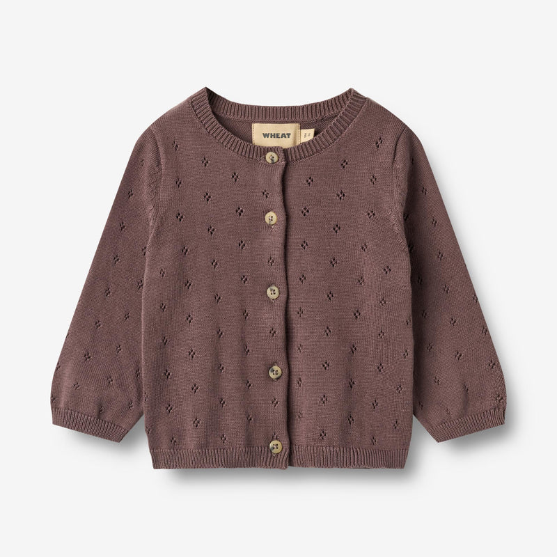 Wheat Main Strick-Cardigan Maia Cardigan 2378 plum 