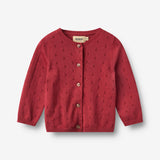 Wheat Main Strick-Cardigan Maia Cardigan 9697 red cherry