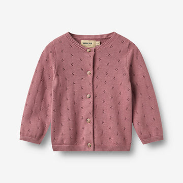 Wheat Main Strick-Cardigan Maia Cardigan 9705 warm lilac