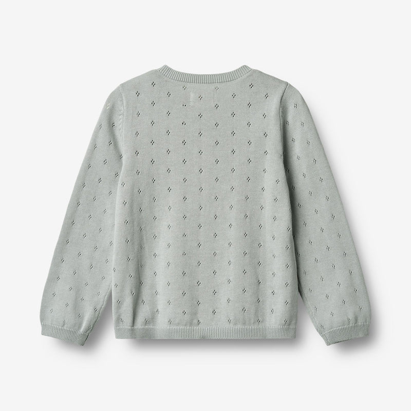 Wheat Main Strick-Cardigan Maia Knitted Tops 1560 soft blue