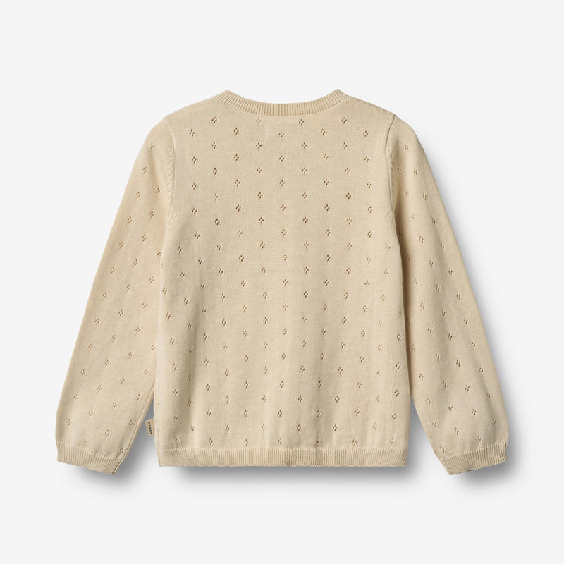 Wheat Main Strick-Cardigan Maia Knitted Tops 3336 sandshell