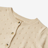 Wheat Main Strick-Cardigan Maia Knitted Tops 3336 sandshell