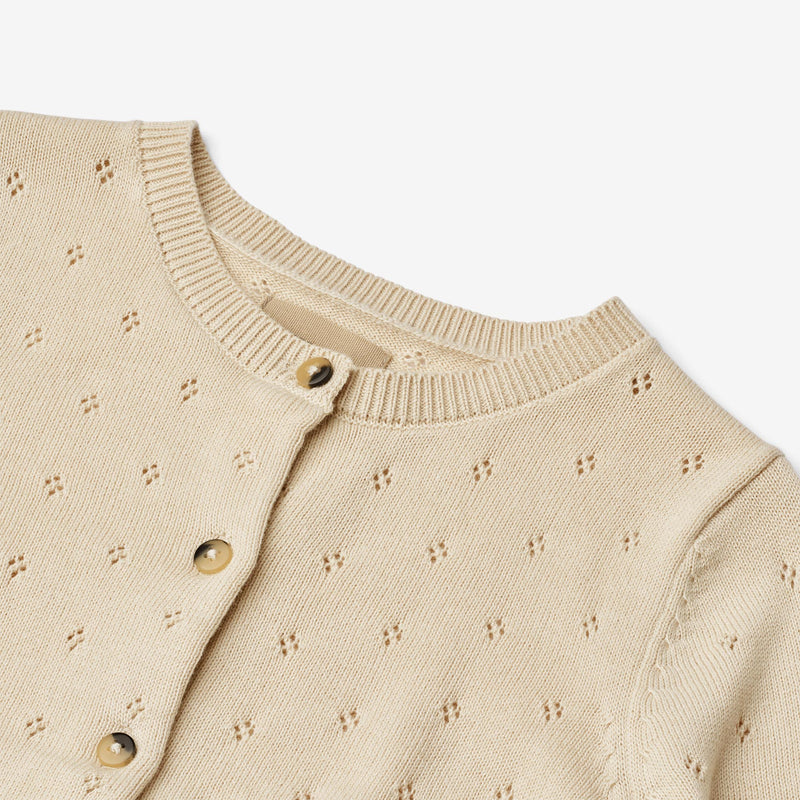 Wheat Main Strick-Cardigan Maia Knitted Tops 3336 sandshell