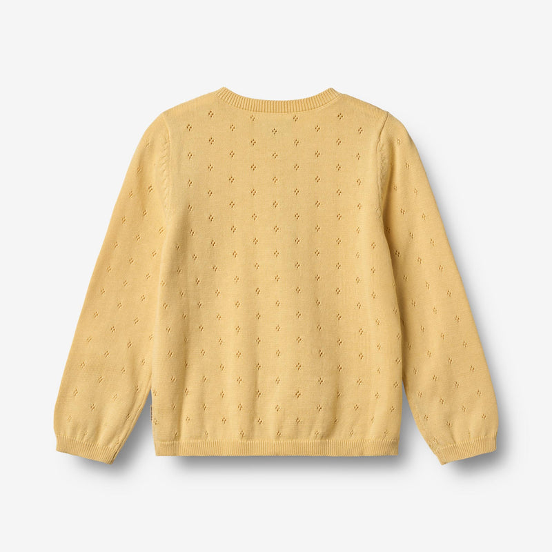 Wheat Main Strick-Cardigan Maia Knitted Tops 9425 golden yellow