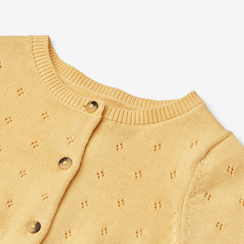 Wheat Main Strick-Cardigan Maia Knitted Tops 9425 golden yellow