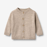 Wheat Main Strick-Cardigan Nico Knitted Tops 9574 warm sand melange