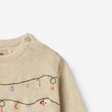 Wheat Main Strick Pullover Lisa Knitted Tops 3191 offwhite