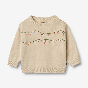 Wheat Main Strick Pullover Lisa Knitted Tops 3191 offwhite