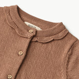 Wheat Main  Strickjacke Amy | Baby Knitted Tops 2121 berry dust