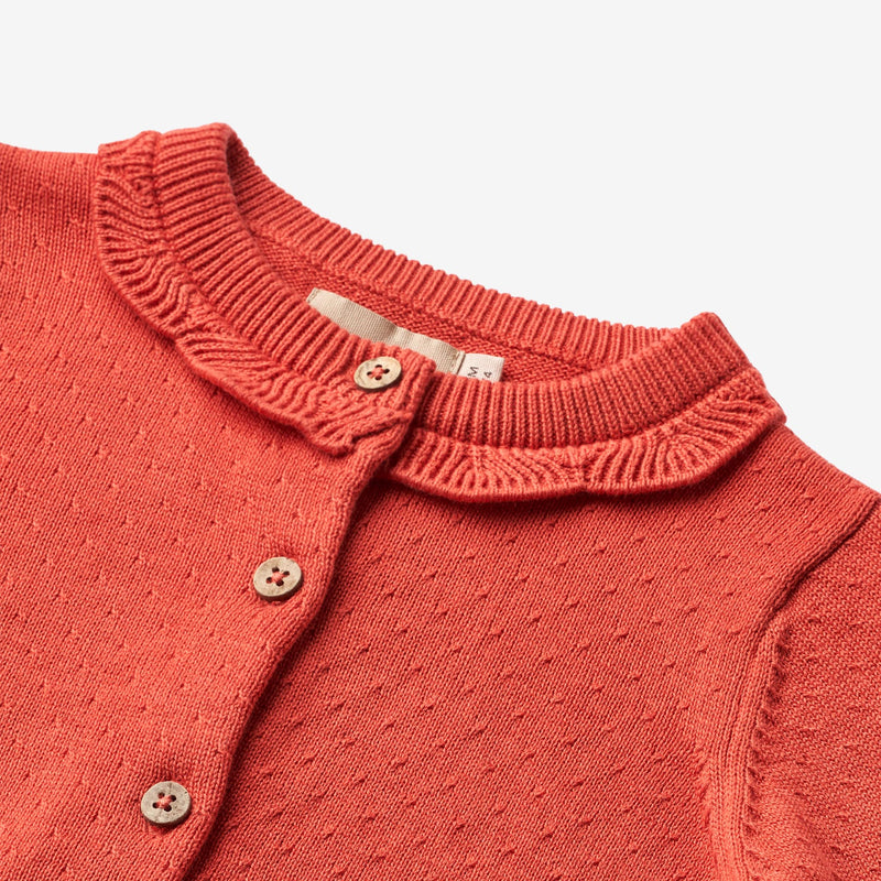 Wheat Main Strickjacke Amy Knitted Tops 1123 candy red