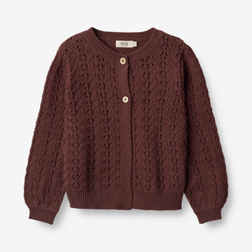 Wheat Main  Strickjacke Celia Knitted Tops 2118 aubergine