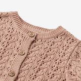 Wheat Main Strickjacke Celia | Baby Knitted Tops 1157 moonlight rose