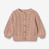 Wheat Main Strickjacke Celia | Baby Knitted Tops 1157 moonlight rose