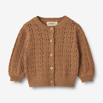 Wheat Main Strickjacke Celia | Baby Knitted Tops 5073 caramel