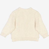 Wheat Main  Strickjacke Eke | Baby Knitted Tops 1101 cloud melange