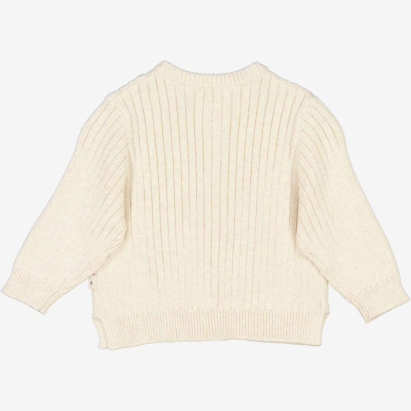 Wheat Main  Strickjacke Eke | Baby Knitted Tops 1101 cloud melange