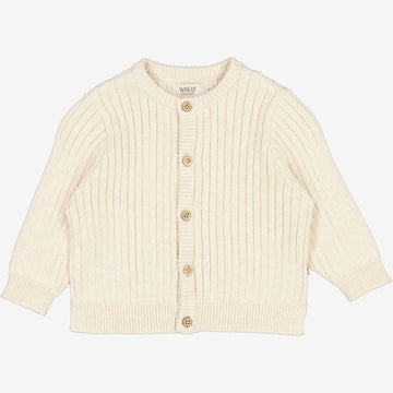 Wheat Main  Strickjacke Eke | Baby Knitted Tops 1101 cloud melange