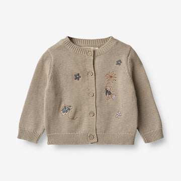 Wheat Main  Strickjacke Ella | Baby Knitted Tops 3231 soft beige