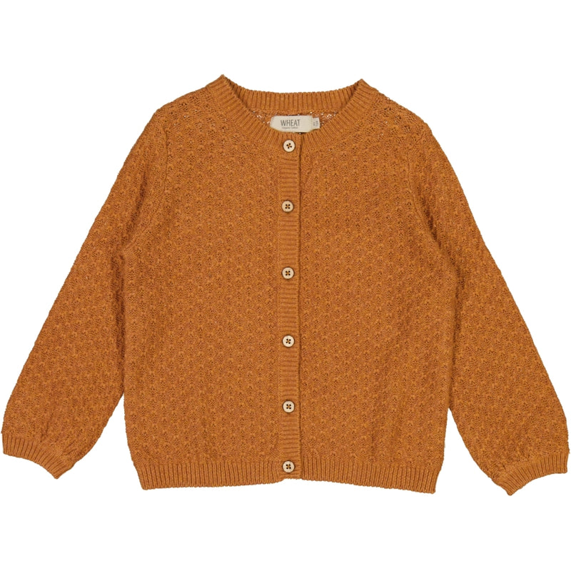 Wheat Main Strickjacke Magnella Knitted Tops 3025 cinnamon melange