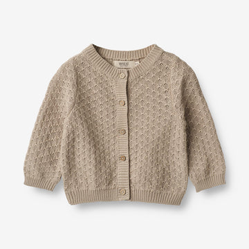 Wheat Main  Strickjacke Magnella | Baby Knitted Tops 3231 soft beige