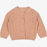 Wheat Strickjacke Magnella | Baby Knitted Tops 2031 rose dawn