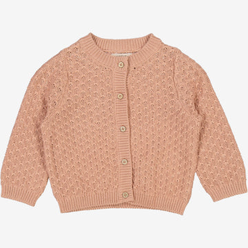 Wheat Main  Strickjacke Magnella | Baby Knitted Tops 2031 rose dawn