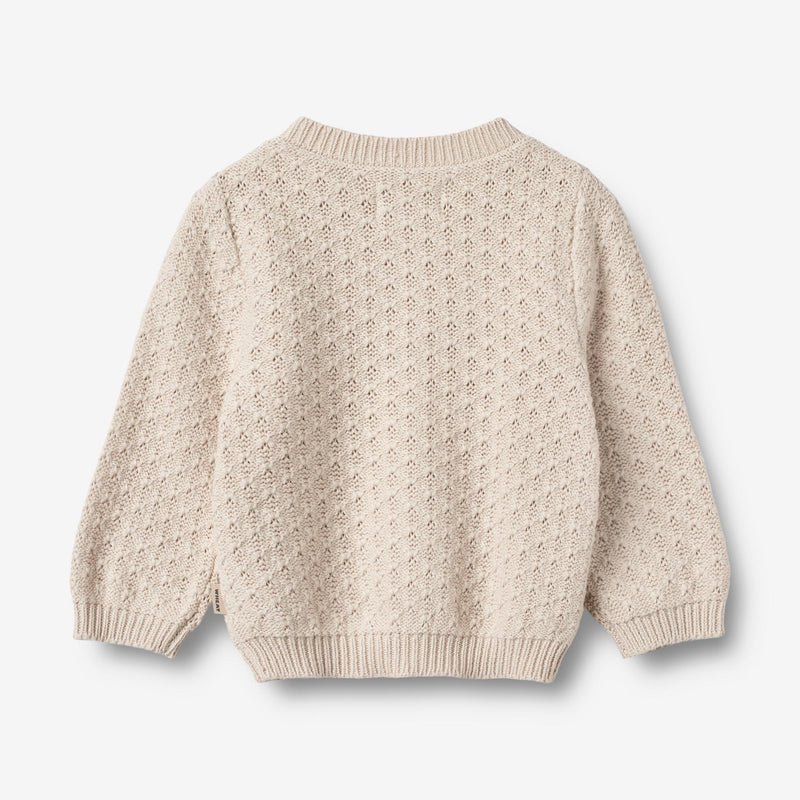Wheat Main Strickjacke Magnella | Baby Knitted Tops 3191 offwhite