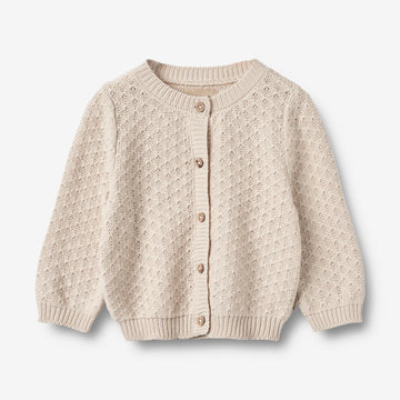 Wheat Main Strickjacke Magnella | Baby Knitted Tops 3191 offwhite
