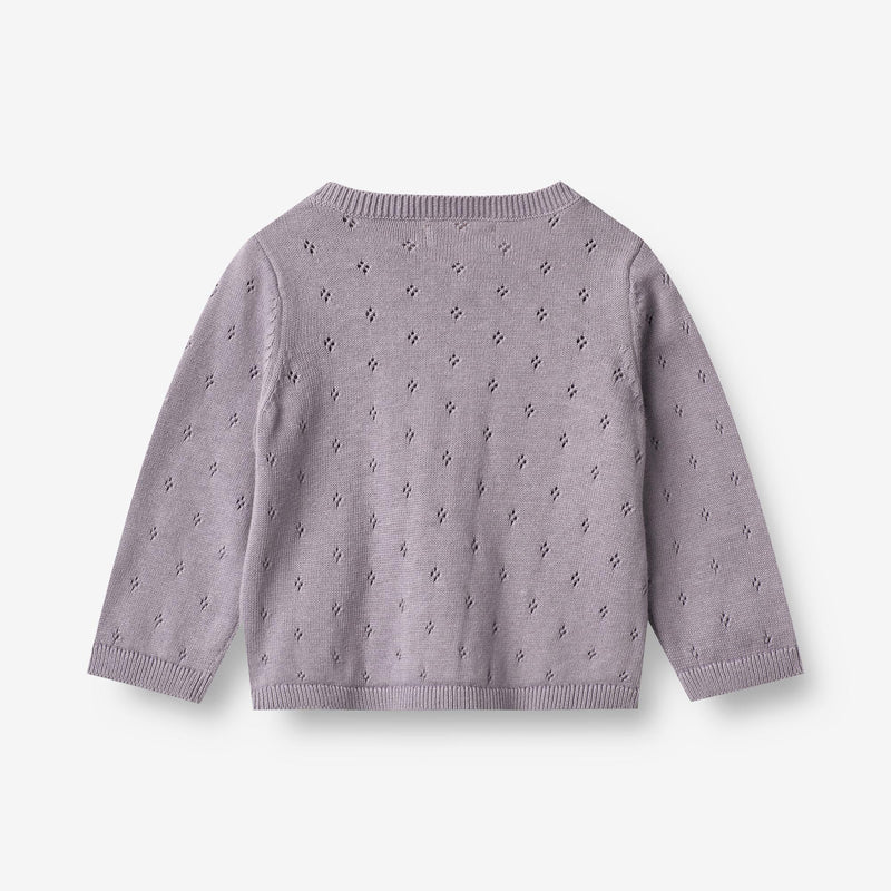 Wheat Main  Strickjacke Maia | Baby Knitted Tops 1346 lavender