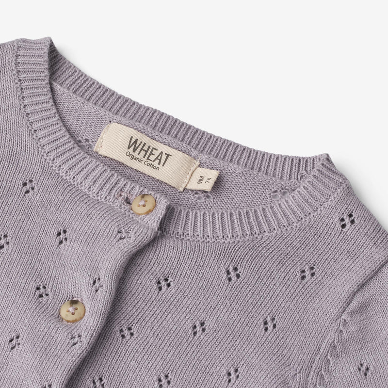 Wheat Main  Strickjacke Maia | Baby Knitted Tops 1346 lavender