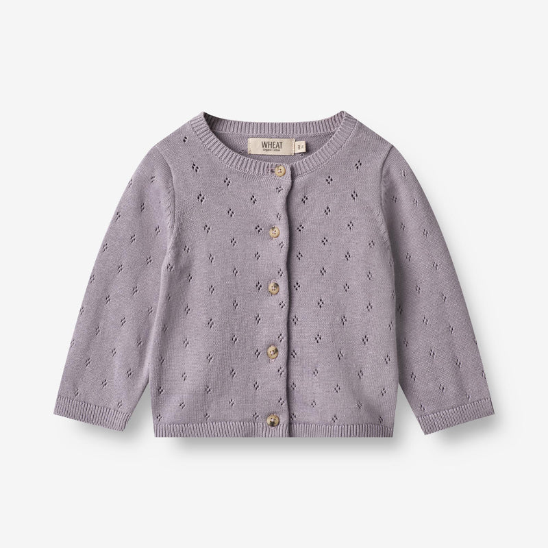 Wheat Main  Strickjacke Maia | Baby Knitted Tops 1346 lavender