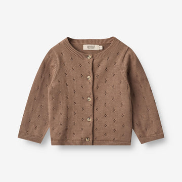 Wheat Main  Strickjacke Maia | Baby Knitted Tops 3004 cocoa brown