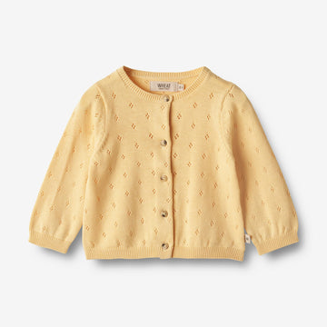 Wheat Main Strickjacke Maia | Baby Knitted Tops 5001 pale apricot