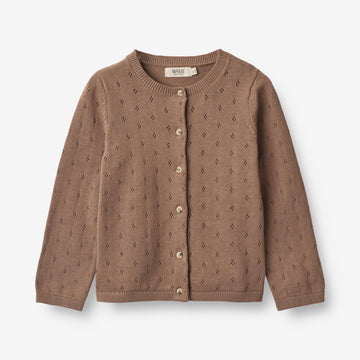 Wheat Main  Strickjacke Maia  Knitted Tops 3004 cocoa brown