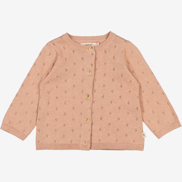 Wheat Main  Strickjacke Maia | Baby Knitted Tops 2031 rose dawn