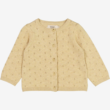 Wheat Main  Strickjacke Maia | Baby Knitted Tops 9306 seeds melange