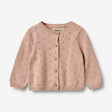 Wheat Main Strickjacke Maia | Baby Knitted Tops 1157 moonlight rose