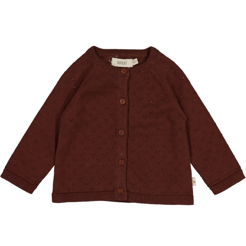 Wheat Main Strickjacke Maja Knitted Tops 2750 maroon