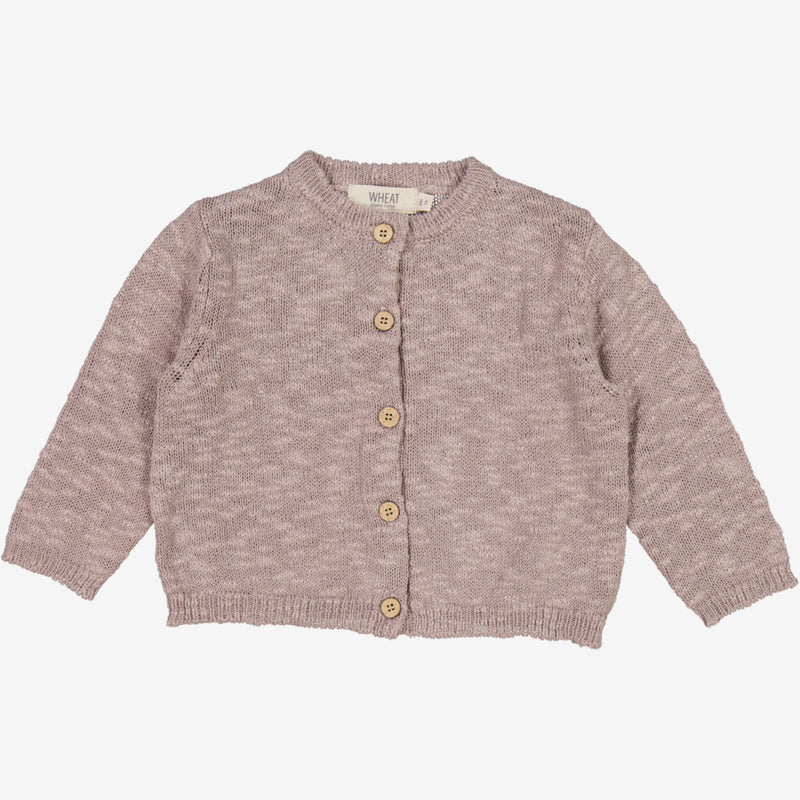 Wheat Strickjacke Mille | Baby Knitted Tops 1494 purple dove